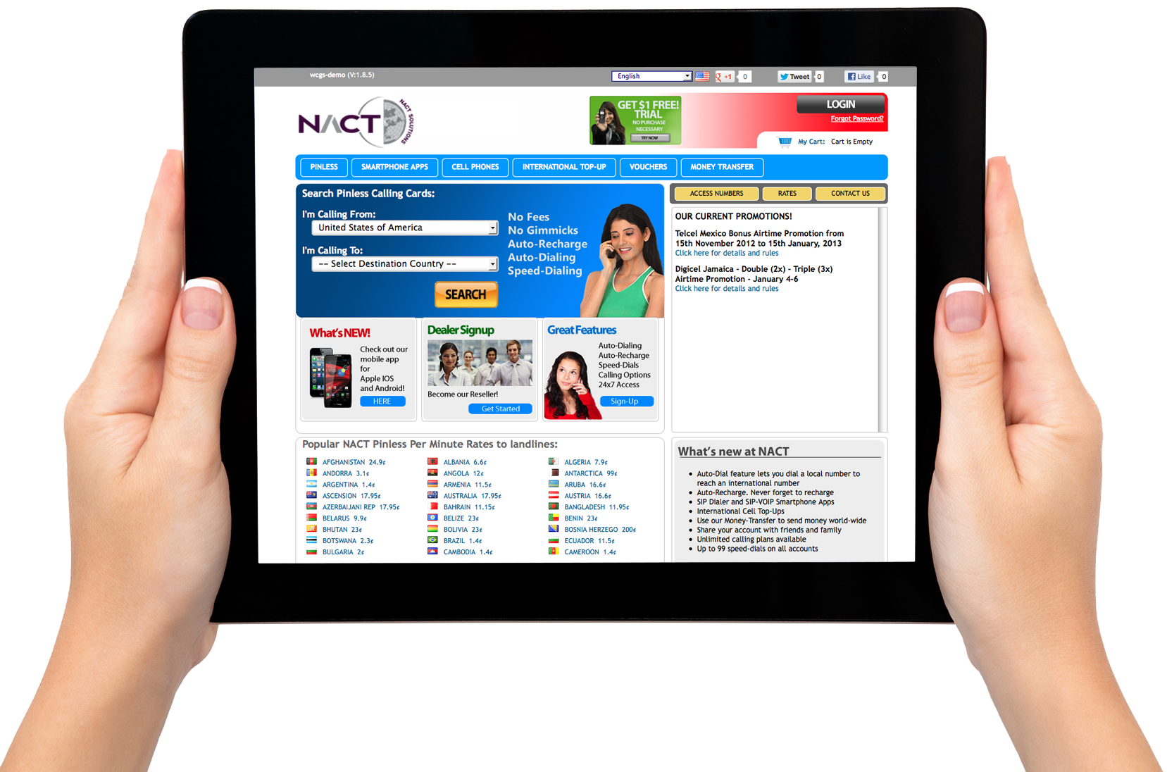 Web Portal Screen