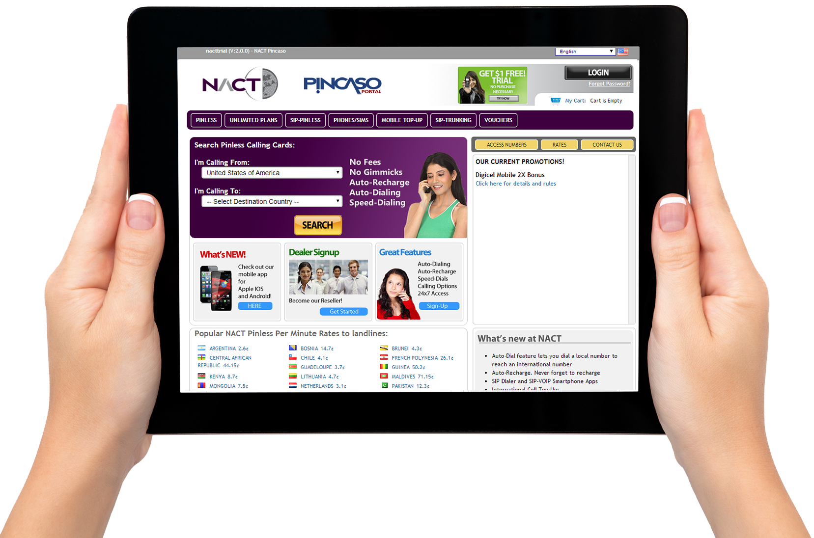 Pincaso Web Portal